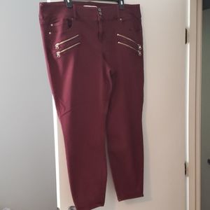 Maroon jeggings